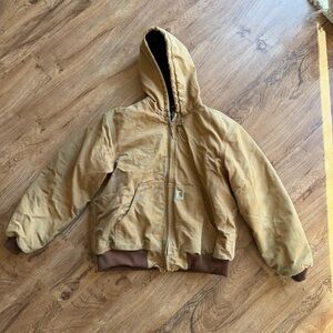 Y2K Vintage Carhartt Duck Canvas Quilt Linned Work Jacket 140BRN Men’s Size L